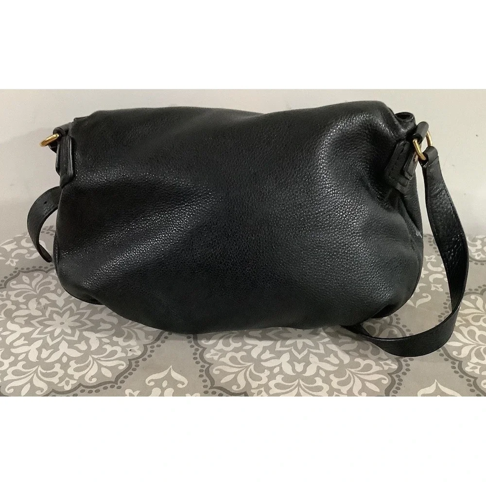 Marc Jacobs black pebbled leather Crossbody handbag